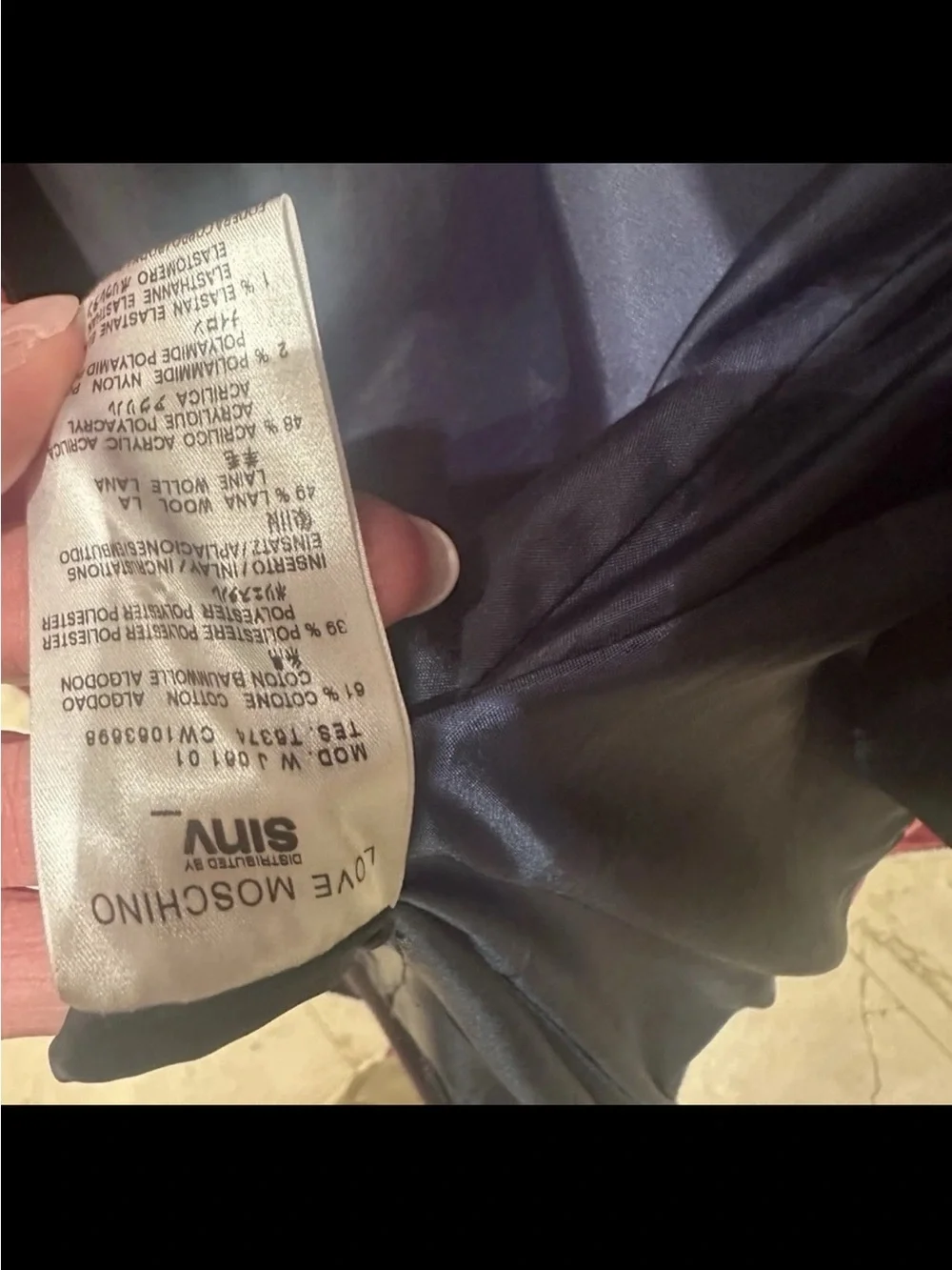 Love Moschino Pink Satin Bomber Jacket – Size 4  Small $580